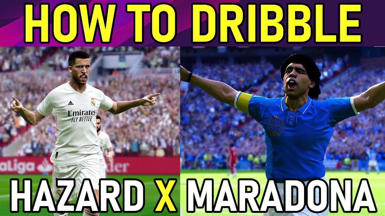 How To Dribble Like Diego Maradona And Eden Hazard - R1 Dribble in eFootball PES2021