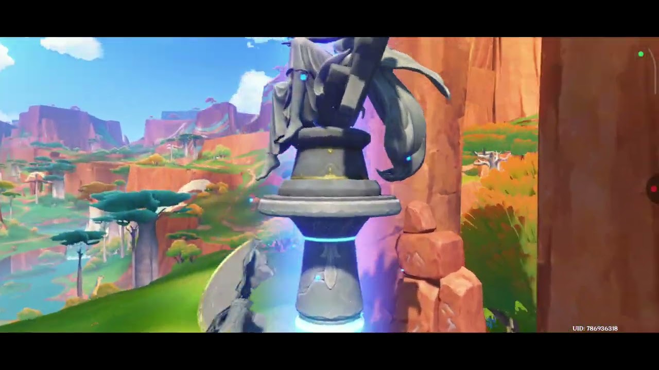 Maxing Pyro Statue of Seven in on go. Genshin Impact.