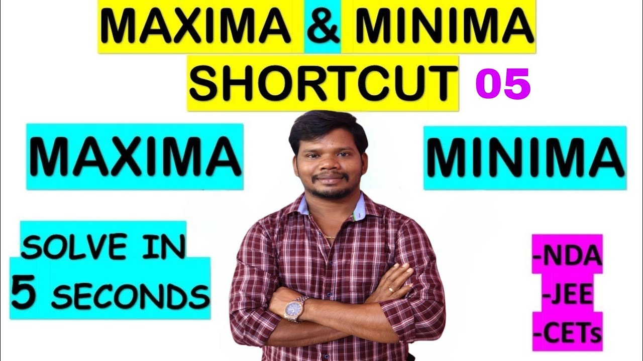 maximum & Minimum-05|WBJEE|JEE|NDA