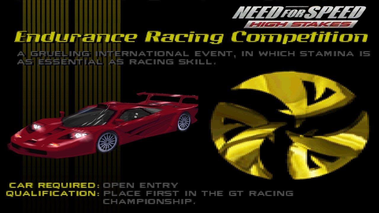 Need for Speed: High Stakes - Endurance Racing Competition - McLaren F1 GTR - Special Event - NFS