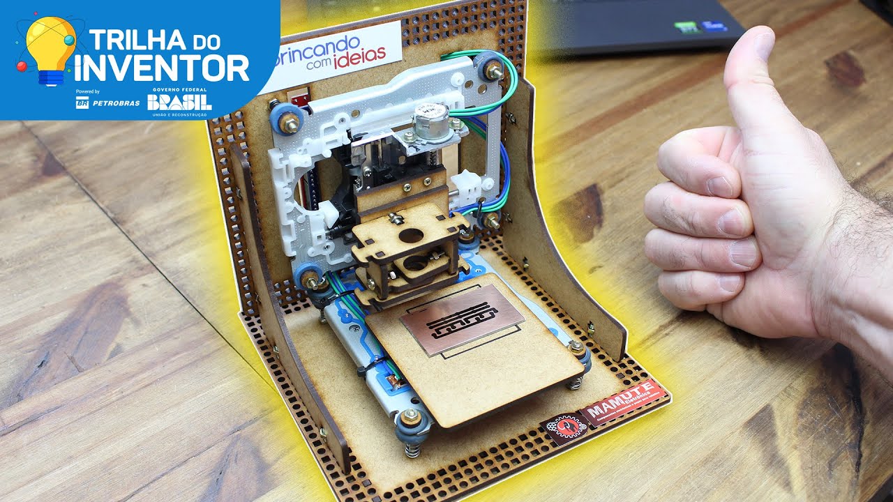 Vamos Fazer uma CNC Caseira e Barata!! 😱 - Parte 2 : Colocando para Funcionar! #TrilhaDoInventor