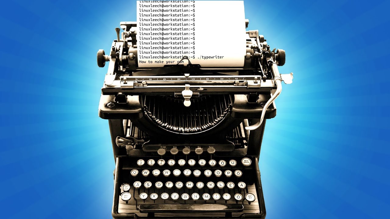 Python Typewriter - Make your Computer Sound like an Old Typewriter - Linux