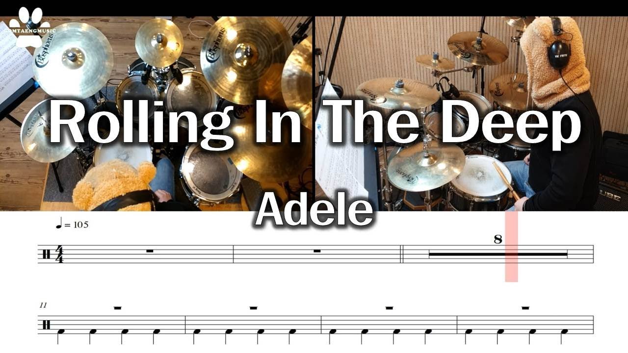 [곰탱뮤직] Adele - Rolling In The Deep 드럼커버, 드럼악보 Drum Cover
