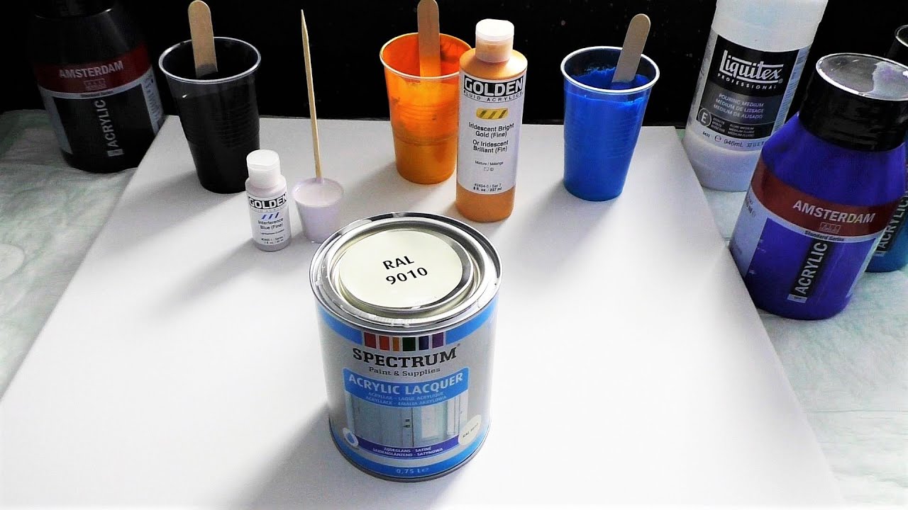 Cloud Pour with cheap Acrylic House Paint ?! Without Satin Enamels ?!