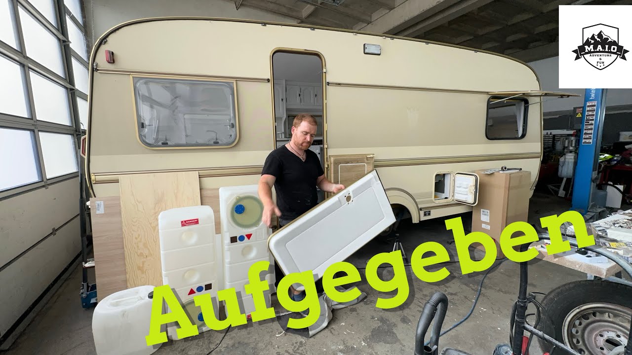 Wohnwagen Projekt Restaurierung Tabbert aufgegeben
