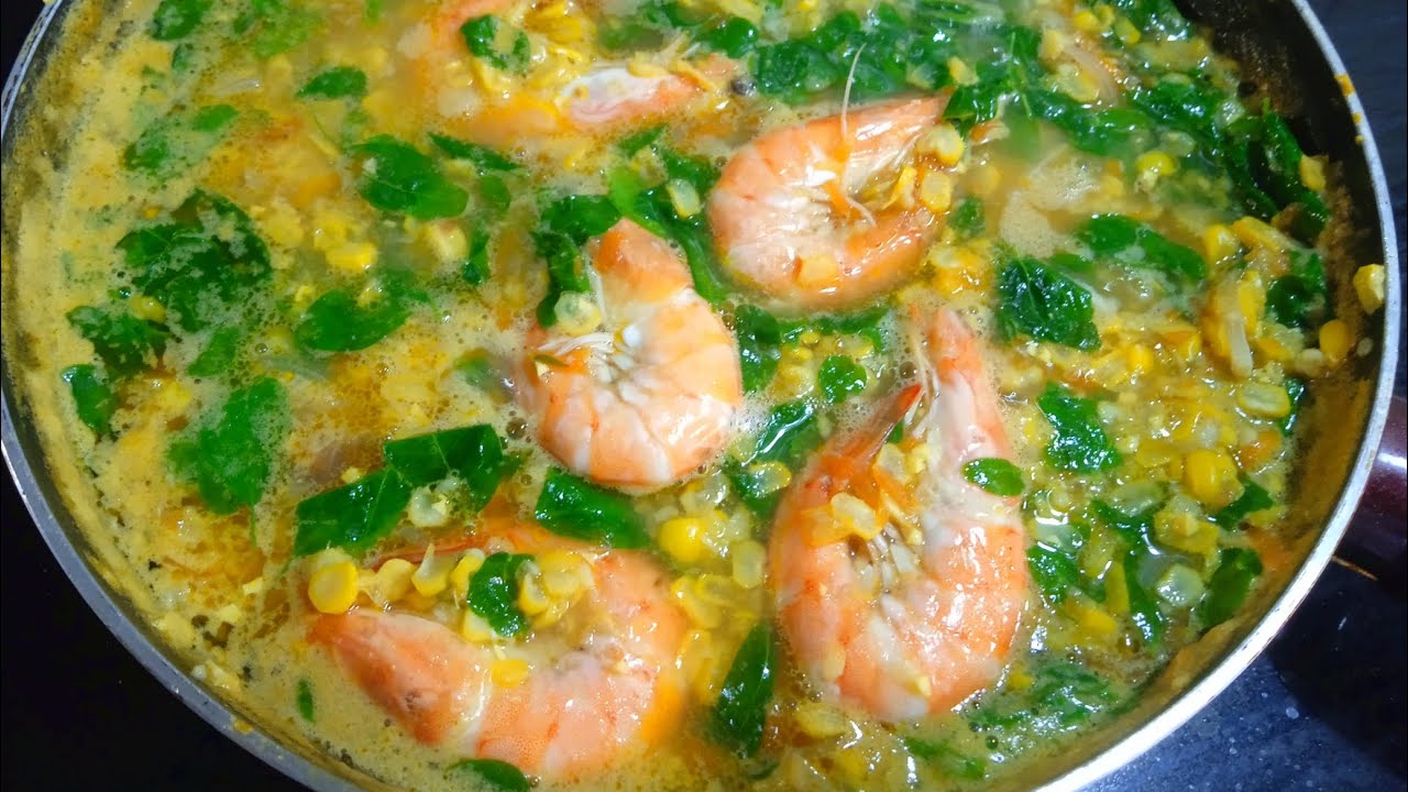 Suam na Mais with Hipon  (Corn Soup with Shrimp)