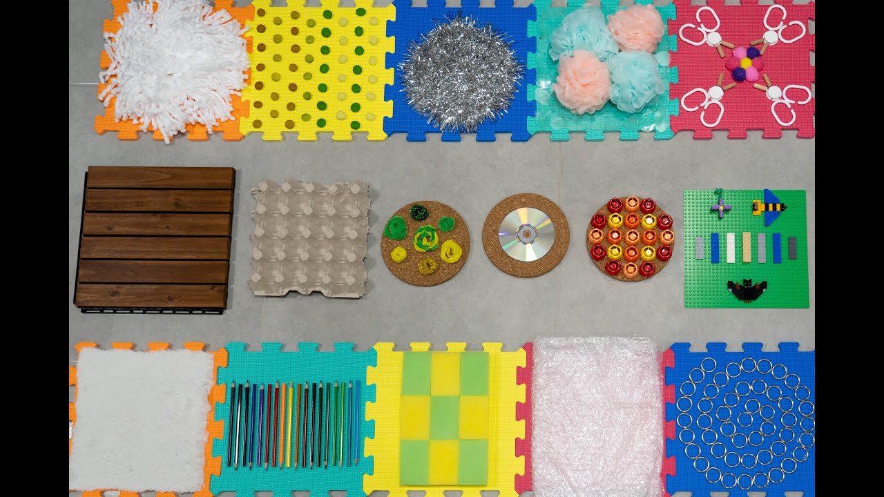 DIY Sensory Mat for baby and toddler | Saját készítésű szenzoros szőnyeg gyerekeknek