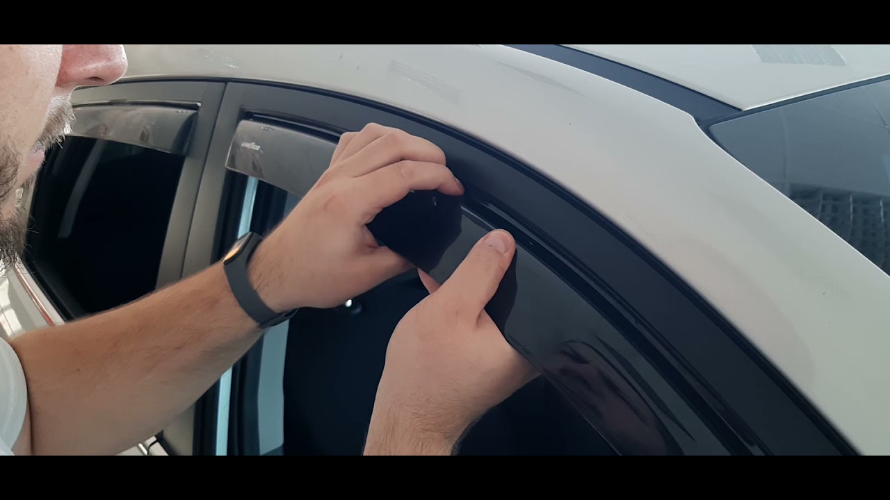 Goodyear Shatterproof inchannel Window Deflectors for Hyundai Tucson 16-20, Rain Guards installation