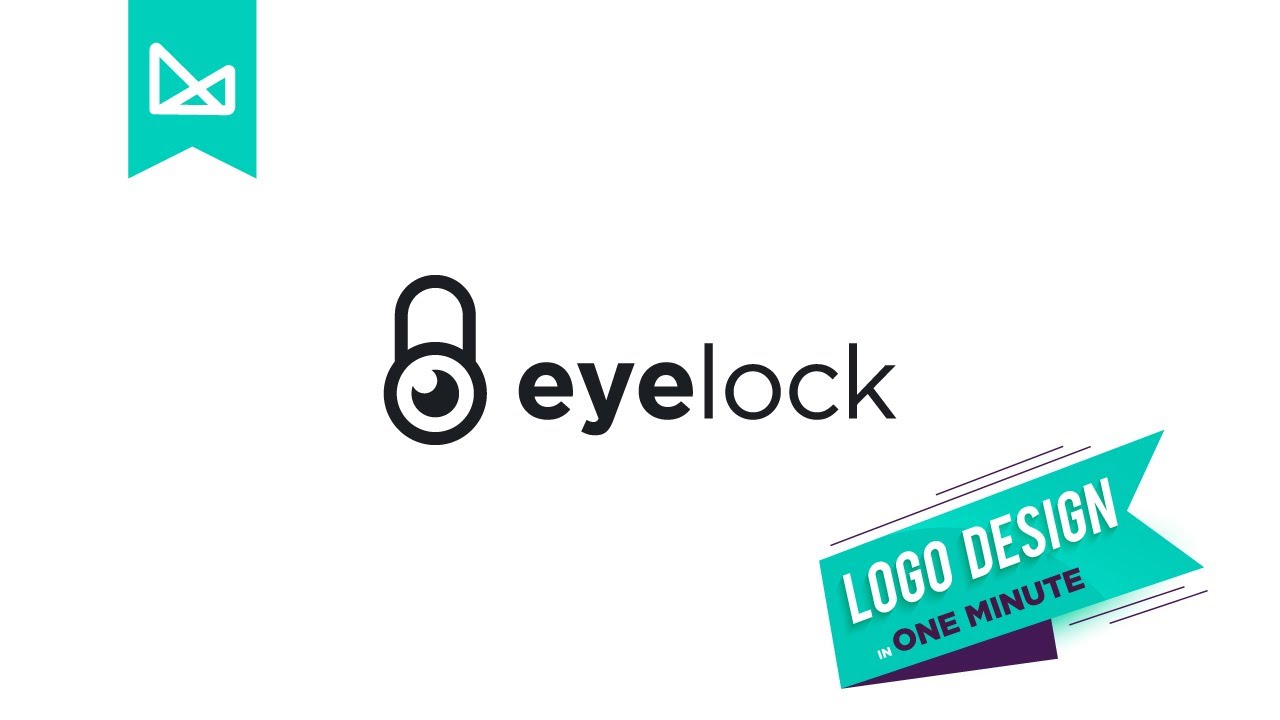 LOGO DESIGN IN ONE MINUTE | EYELOCK | Mega Malik | Adobe illustrator