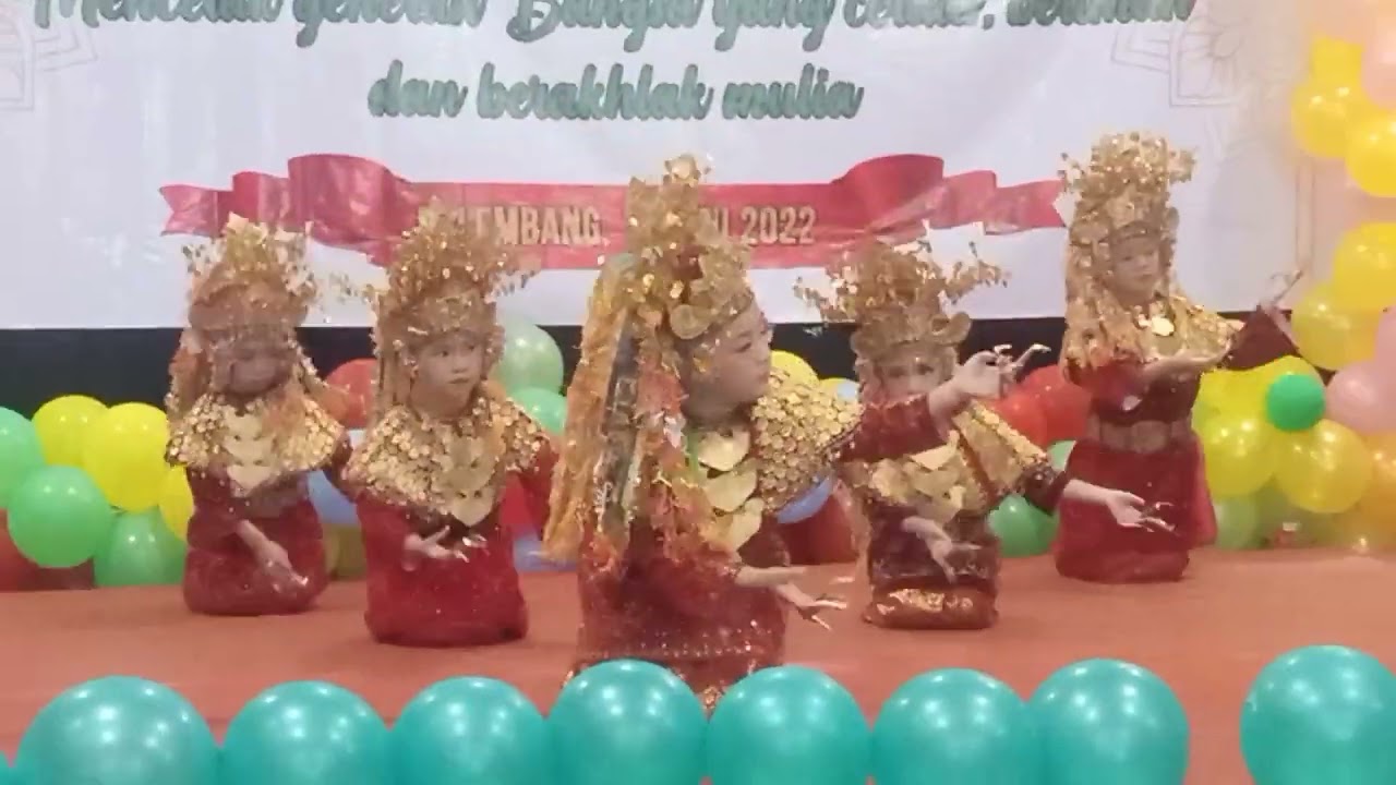 Tari tanggai anak TK / RA Perwanida 2 Palembang ( sumatera selatan )