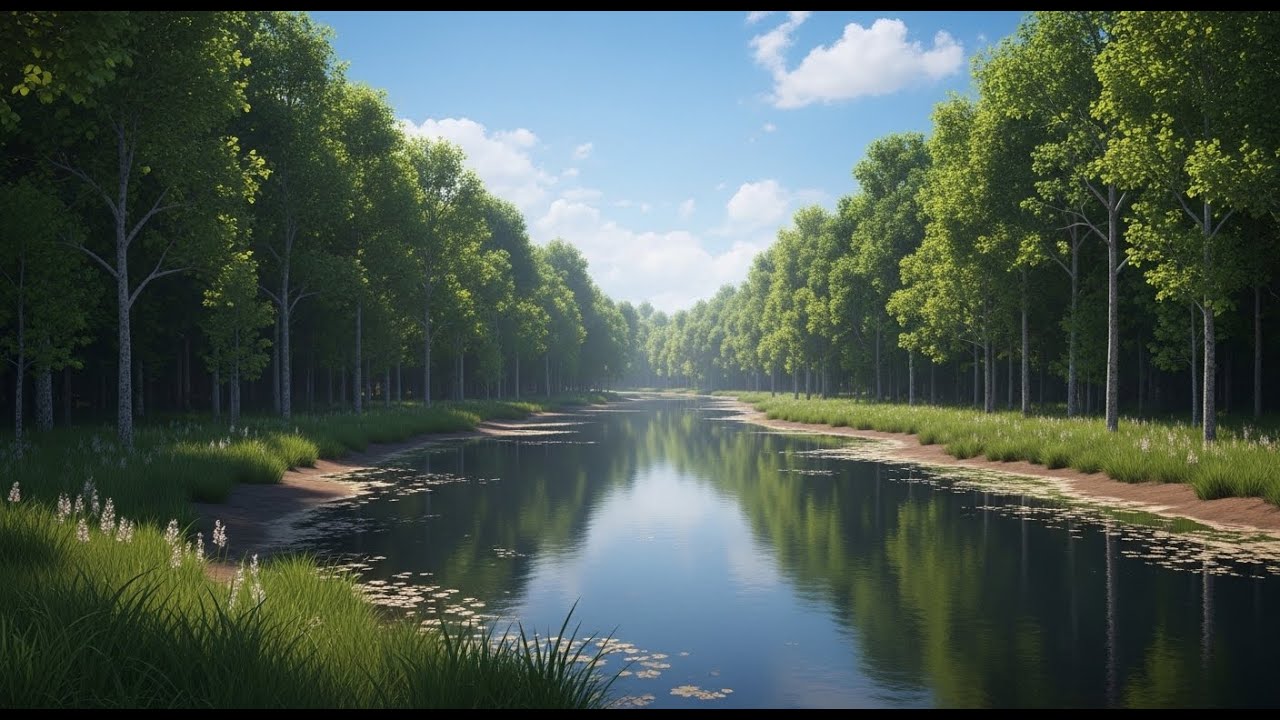 Flowing River Water 🌊 Gentle Stream Sound for Sleep, Focus, and Relaxation #918