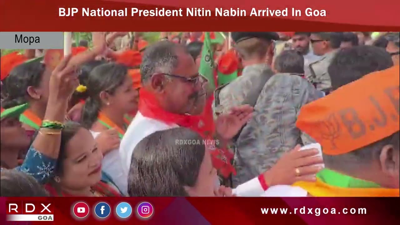 BJP National President Nitin Nabin Arrived In Goa