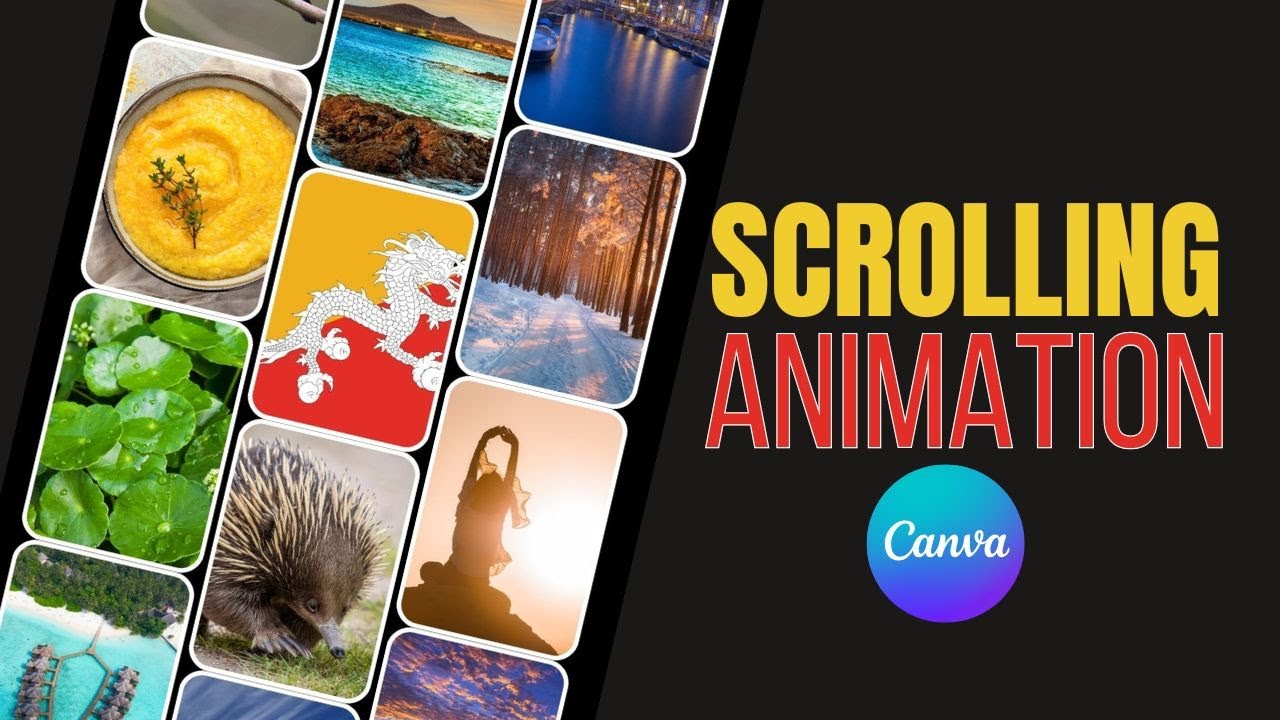 How to Make Scrolling Photos Animation In Canva