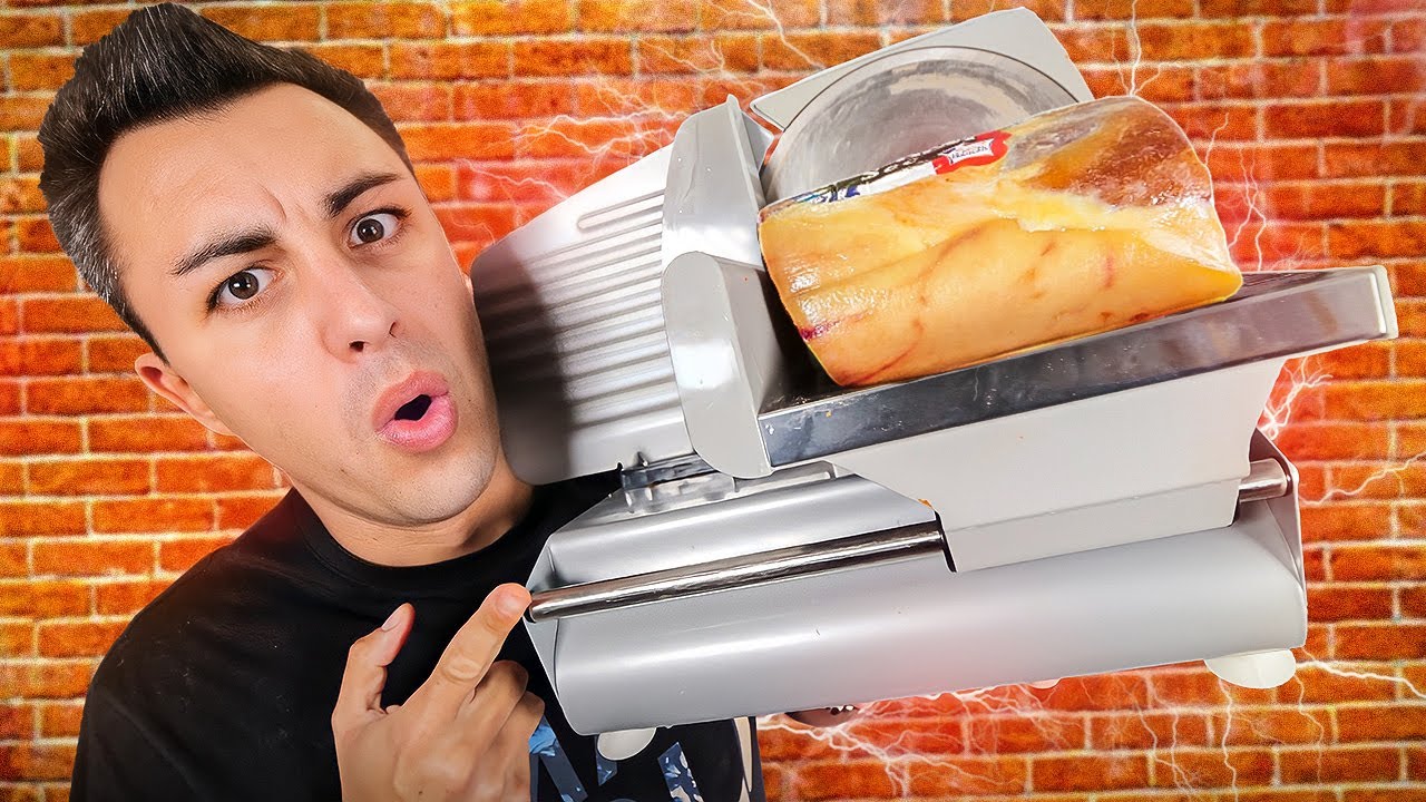 Je teste une MACHINE TRANCHEUSE à viande ! (avec vos aliments)