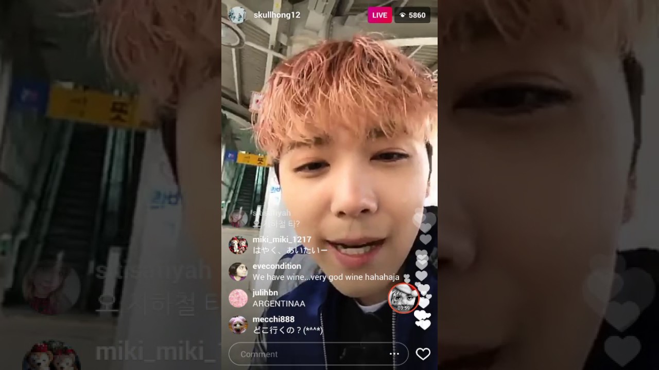 LEE HONGKI (FT ISLAND) Instagram Live April 9, 2017
