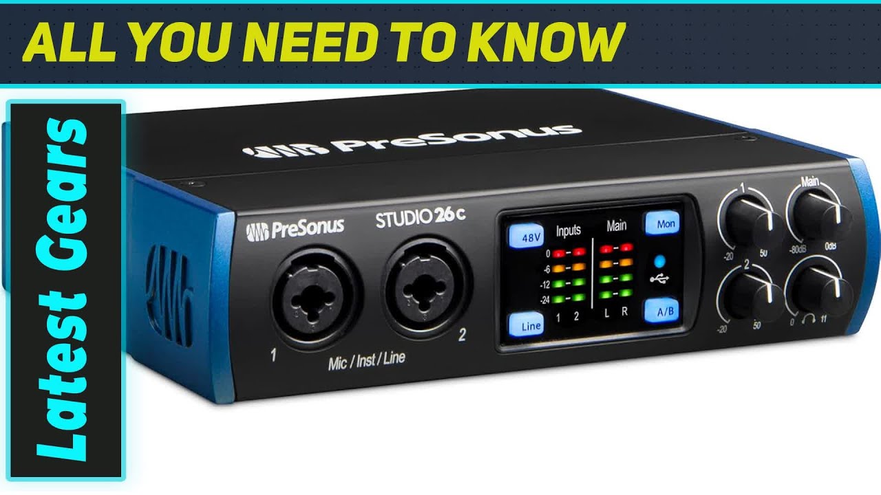 PreSonus Studio 26c: The Ultimate Mobile Audio Interface?