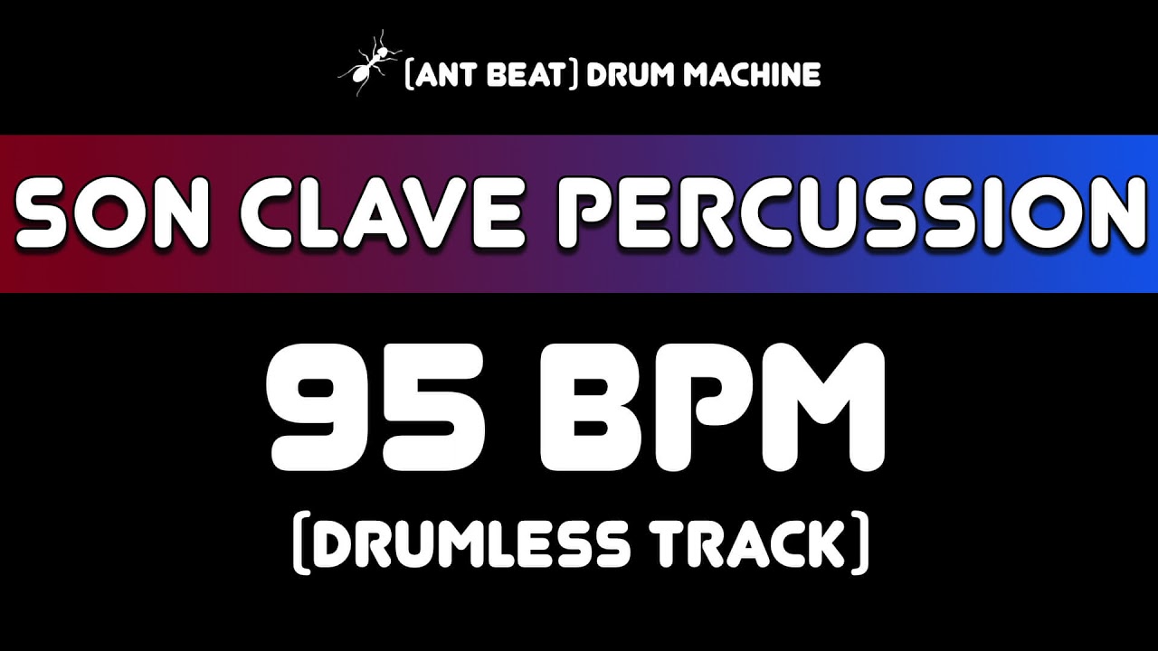 95 bpm Son Clave Percussion Drumless Track