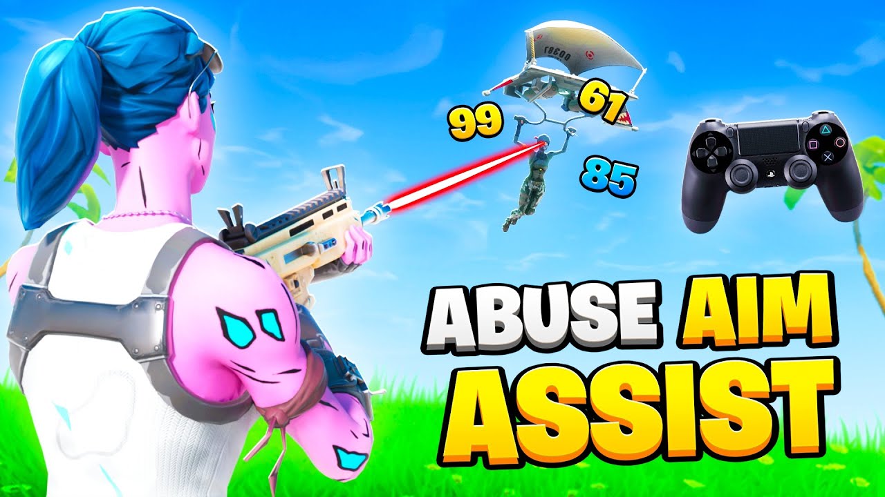 How To ABUSE Controller Aim Assist Like A PRO! (Fortnite Tips PS4 + Xbox)
