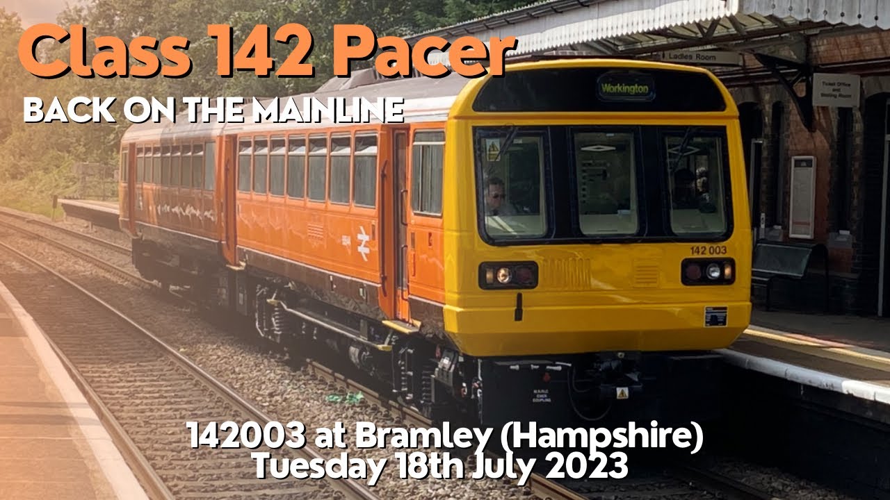 Class 142 Pacer | 142003 | Mainline Run | Locomotive Services - LSL | Bramley (Hampshire)| 18/07/23