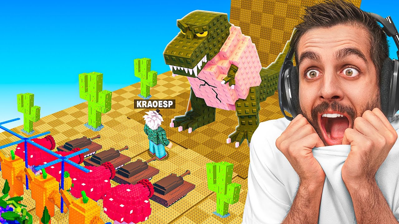 ¡Pasé 24 HORAS para DESBLOQUEAR el NUEVO BIOMA del DESIERTO en Plantas vs Brainrots! 🌵