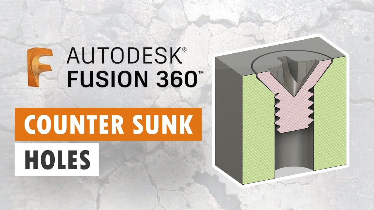 Counter Sunk Holes and Sketch Splitting - Fusion 360