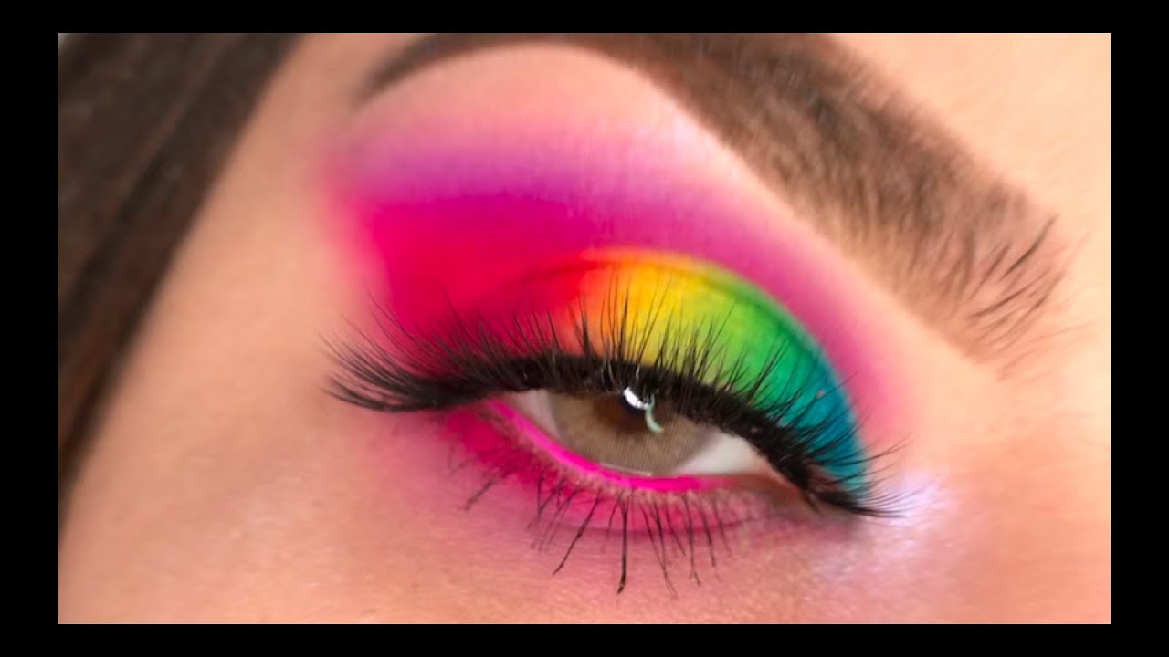 Rainbow Eyeshadow Tutorial | Glamlite Cake Palette | Discount Code JDEZTV