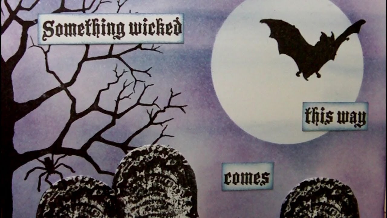 6 x 6 Mixed Media Challenge - Halloween #ArtfulEvidence