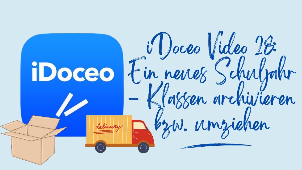 Anleitung iDoceo: ein neues Schuljahr - Klassen archivieren bzw. umziehen (Video 28)