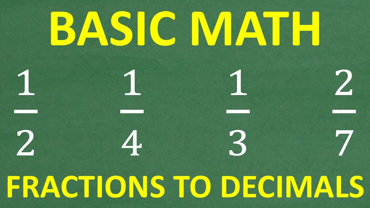 Переводите обыкновенные дроби в десятичные &mdash; ЛЕГКИЙ способ! | Пошаговое руководство по математике