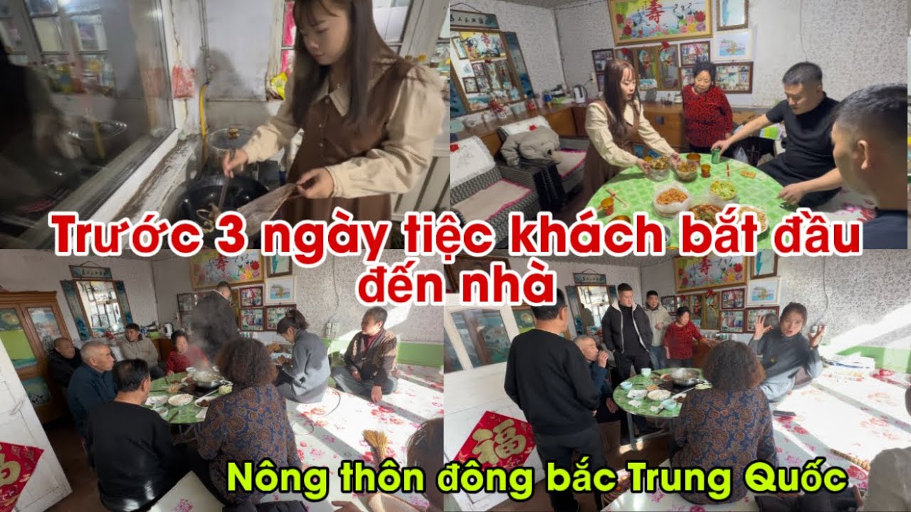 #784🇨🇳Trước 3 ngày tiệc mừng thọ khách bắt đầu đến nhà | Dâu Việt ở Nông thôn đông Bắc Trung Quốc 