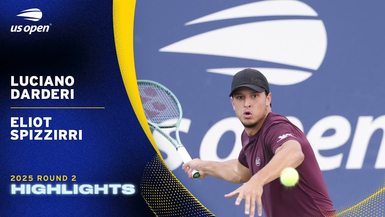 Luciano Darderi vs. Eliot Spizzirri Highlights | 2025 US Open Round 2