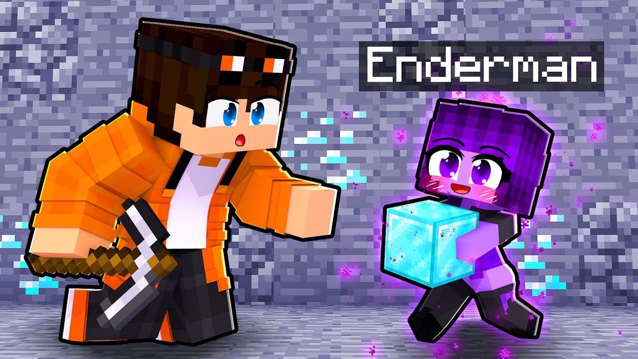AJUDANDO meus AMIGOS como BEBÊ ENDERMAN no Minecraft ◂Miika▸