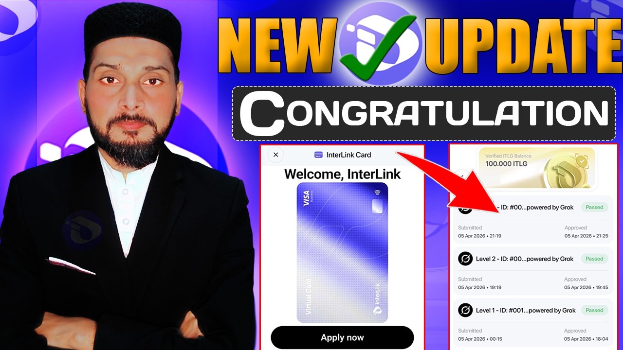 How to Complete KYC in Interlink Network? | VISA Card Update | Last Step Before Verification!