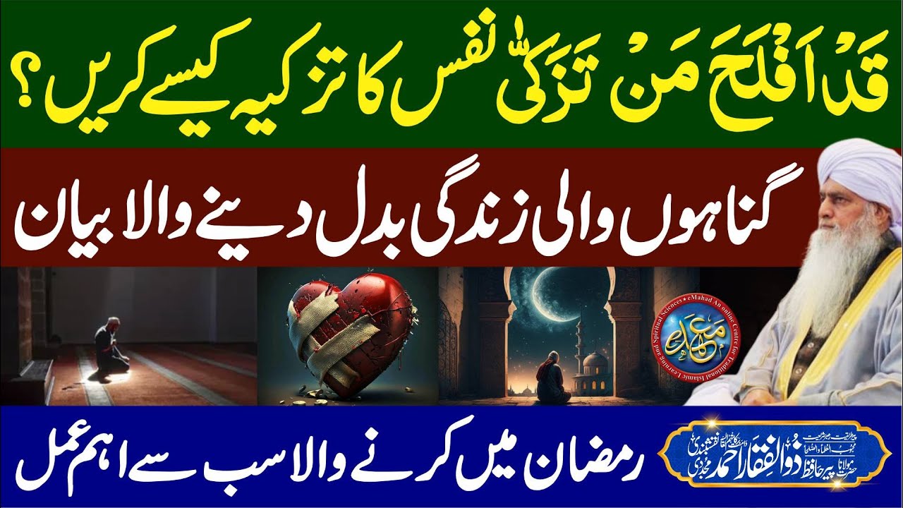 Nafs Ka Tazkiyah Kese Krain ? | Life Changing Speech | PeerZulfiqarAhmadNaqshbandiOfficial |