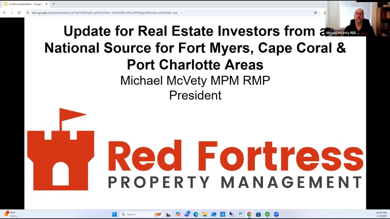 Update For Real Estate Investors From A National Source For Fort Myers, Cape Coral & Port Charlotte