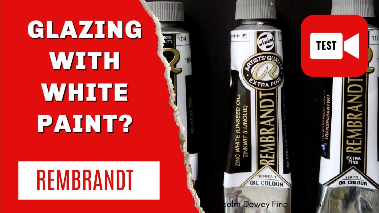 Glazing With Transparent White Oil Paint 😲 (Rembrandt Paints)