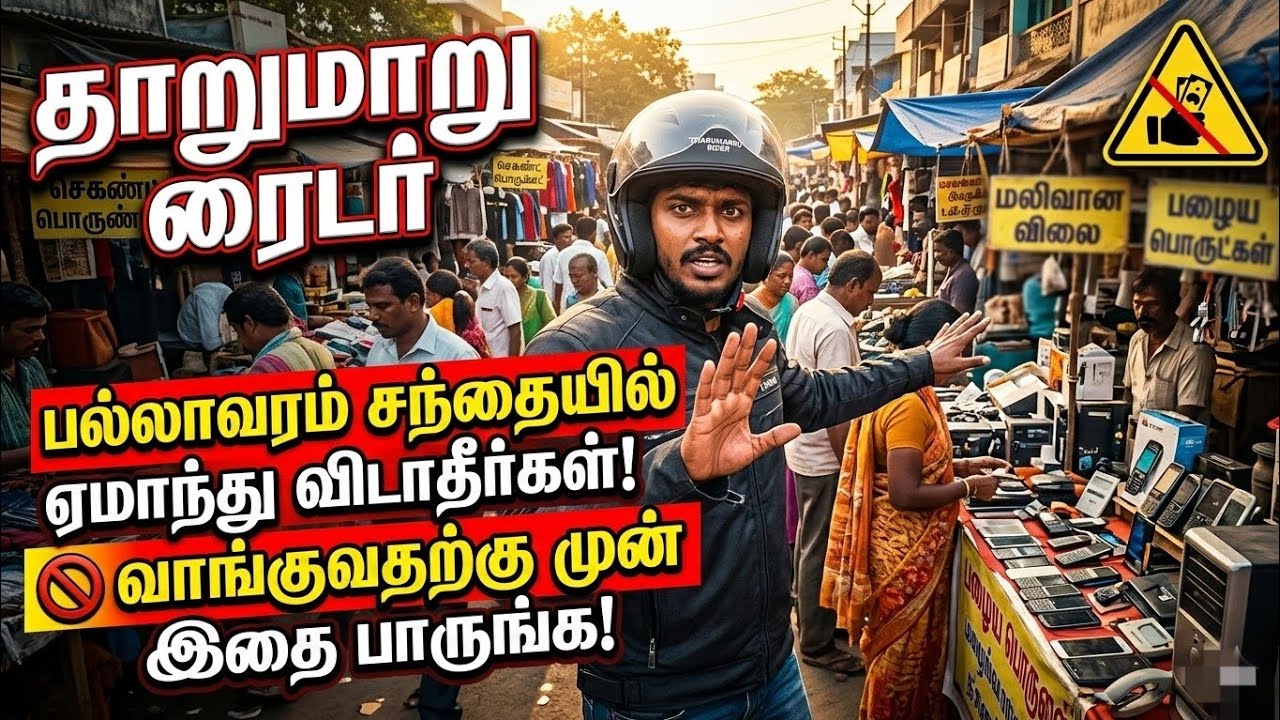 🚫 பல்லாவரம் சந்தையில் நடப்பது என்ன?#fridaypallavarammarket #tamil #thaarmaarrider