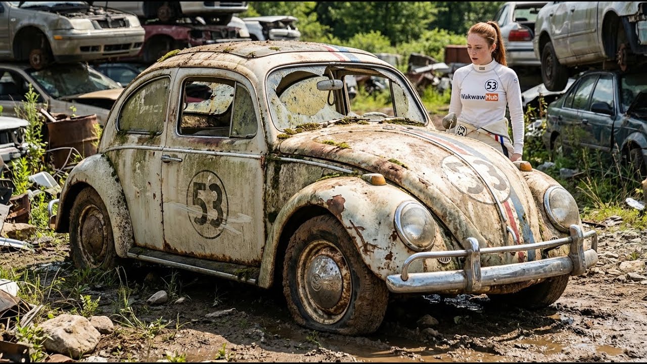ASMR Car Restoration | 1963 Volkswagen Beetle Herbie (Back to Race) Full Showroom Rebuild