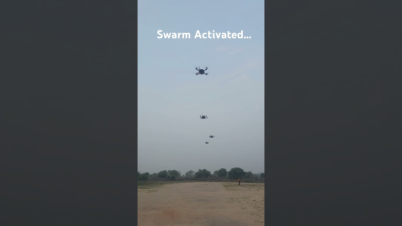 Drone Swarm is ALIVE! #drone #ardupilot #swarmdrone