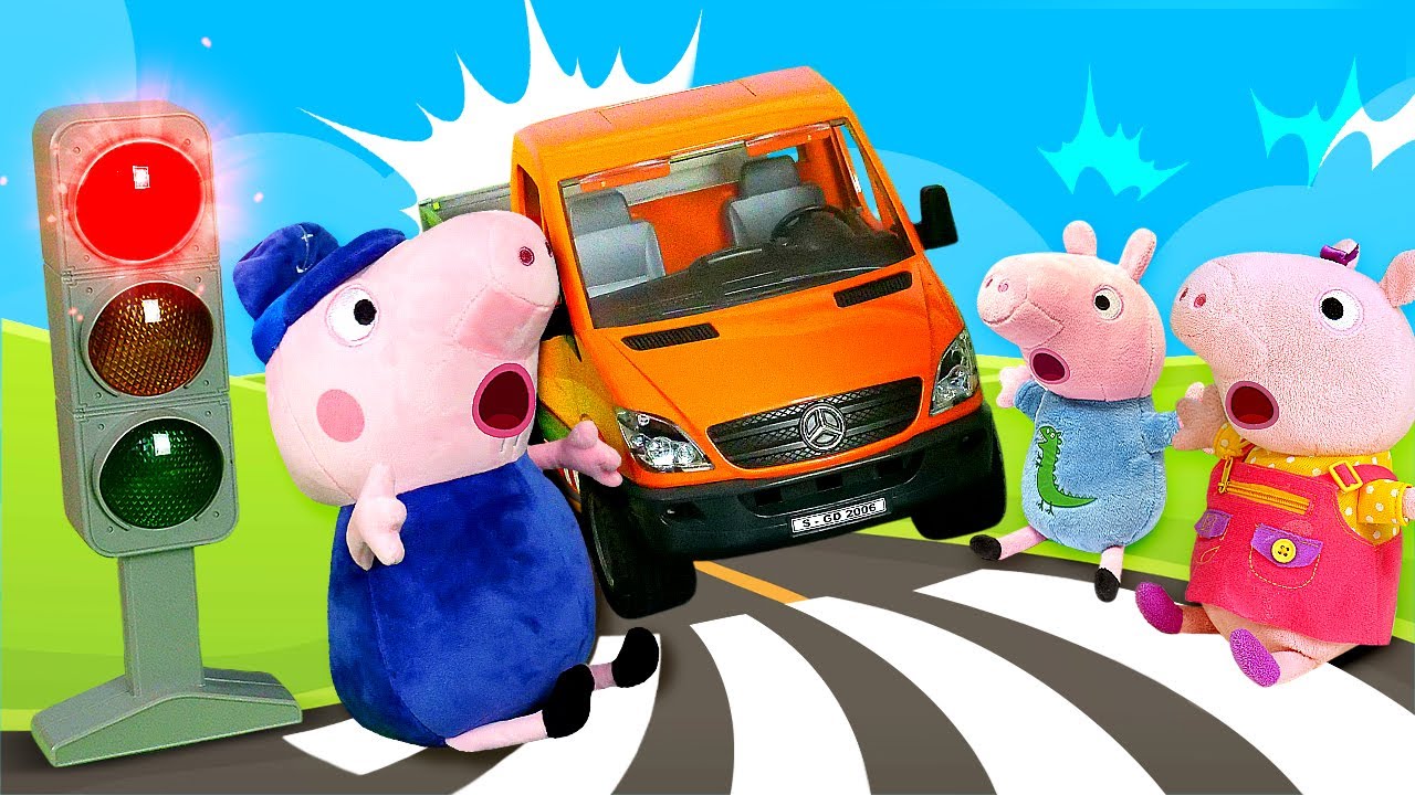 Peppa Wutz Geschichten. Spielzeuge für Kinder. Peppa Plüpa Plüsch