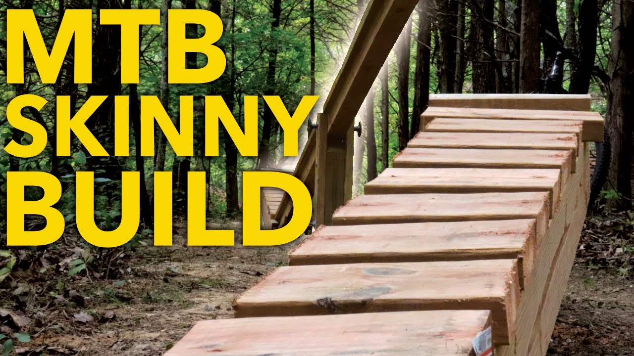 Building a BIKE OBSTACLE COURSE on my Backyard Trail!