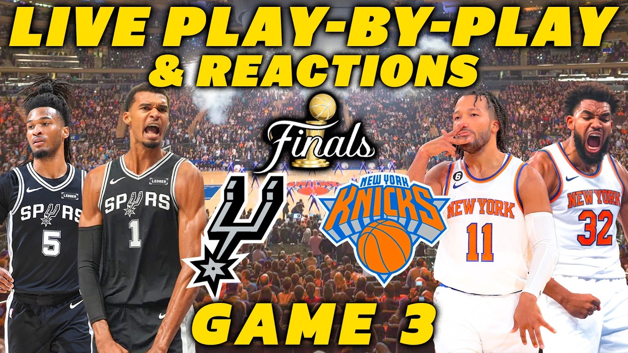San Antonio Spurs Game vs New York Knicks 3 | Live Play-By-Play & Reactions