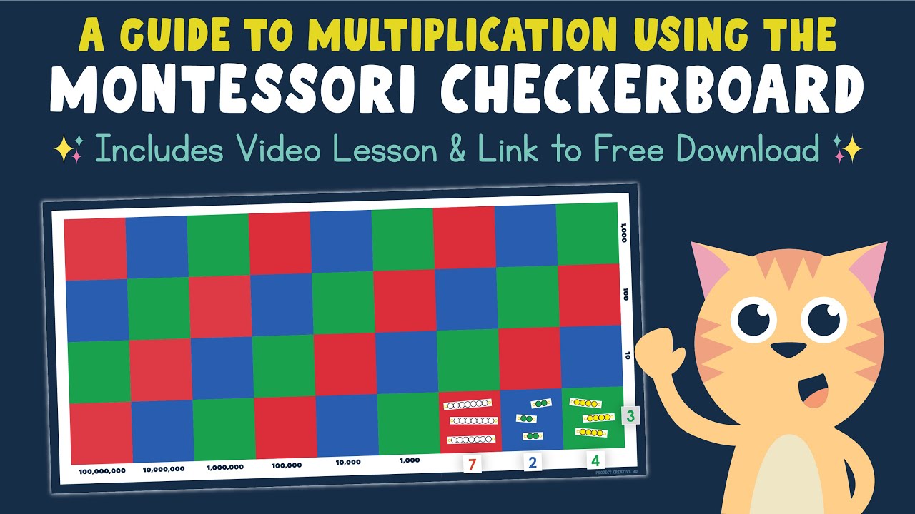 How To: Multiplication Using the Montessori Checkerboard