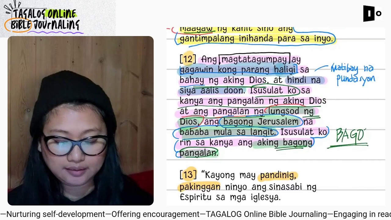 PAHAYAG 3:7-13- Para sa Iglesyang sa Filadelfia-Tagalog Online Bible Journaling