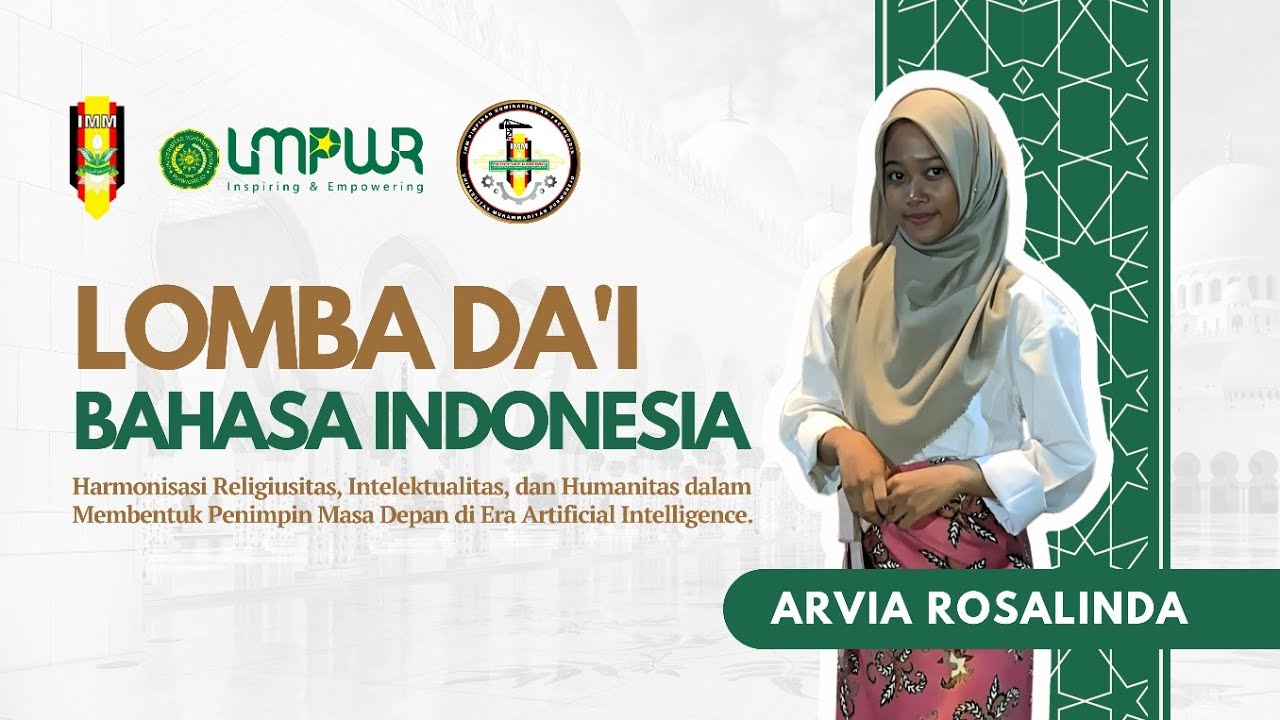 LOMBA DA'I BERBAHASA INDONESIA | ARVIA ROSALINDA