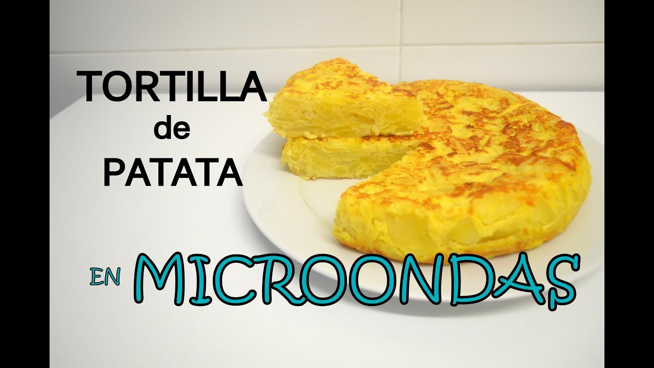 TORTILLA DE PATATA EN MICROONDAS @LauraViveSimple