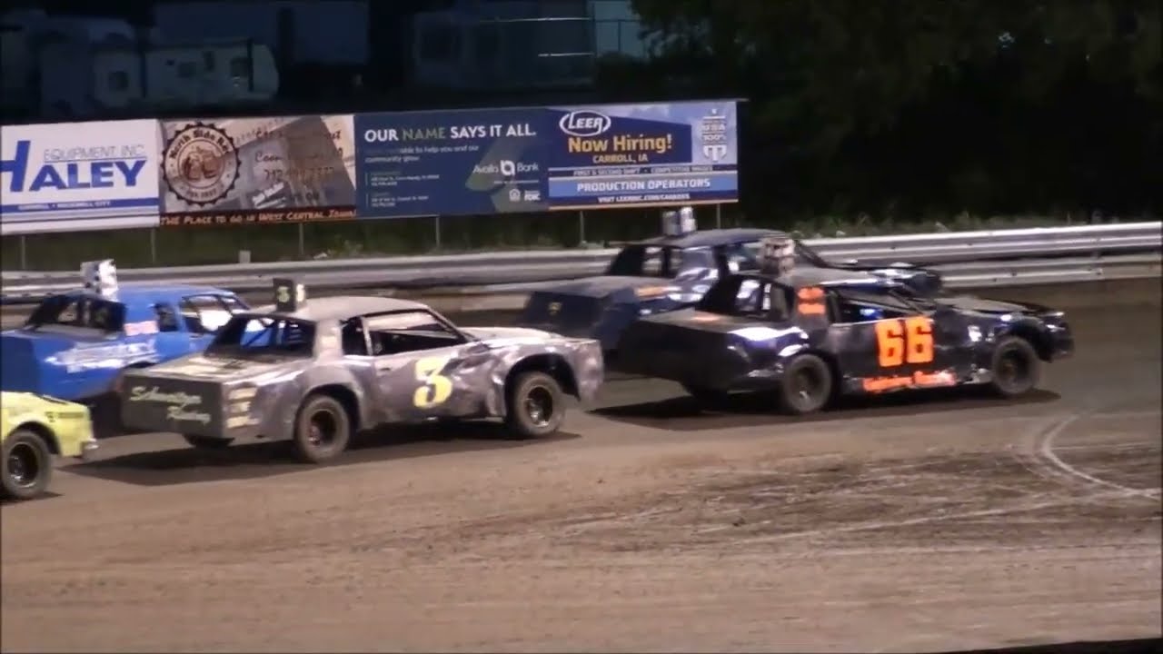 Carroll Co. Figure 8 Races Stock RWD Heats, B Main, A Main, & Open RWD A Main 7/6/24