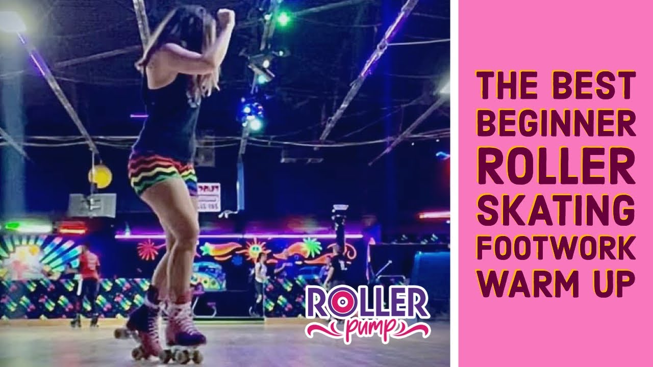 The best beginner small space rollerskating footwork warm-up