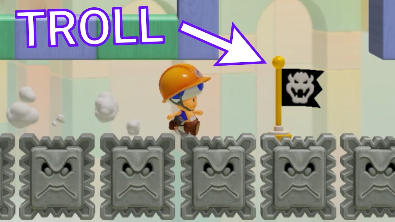 One Of The FUNNIEST Trolls I've Stumbled Upon — Mario Maker 2 Super Expert (No-Skips)