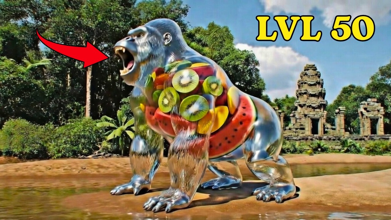 ASMR Evolution (Lvl 1 to Lvl 100) 🌌 What is inside the FINAL Glass Animal? Satisfying AI ASMR crush